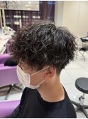 波巻きパーマツイストスパイラルマッシュパーマ30代40代メンズ