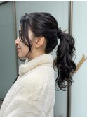 〈Tierra毛利仁美〉ポニーテールヘアアレンジ
