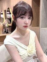 グロー 大宮(GLROW)&nbsp;顔まわりカット　小顔　韓国ヘア　ラベンダーグレージュ