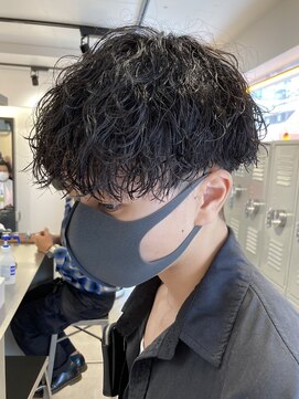キングオブヘアバイノイズアンドフィフス 京都駅前店(KING of hair by NOISM&fifth) 京都メンズマッシュツイストパーマツーブロックフェードウルフ
