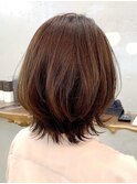 くびれボブ◎ミディアムレイヤー◎マロンベージュ20代～50代