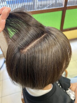 おしゃれ染めで作る髪質改善グレージュボブ