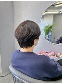 【レディースショートスタイル/癖毛活かしカット】