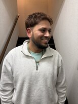バトン(BATON)&nbsp;ラフショート/ナチュラルブラウン　メンズ　カット　カラー