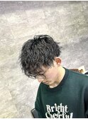 大分20代30代マッシュツイストスパイラルパーマ