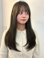 リサプラン(RISA plan)&nbsp;オリーブグレージュ 小顔カット 顔周りカット 透明感カラー