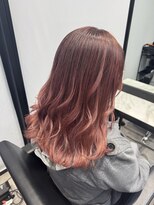 パヌポン(PANUPON) ベージュハイライトケアブリーチダブルカラーバレイヤージュ