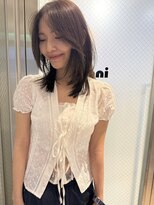 ラニヘアサロン(lani hair salon)&nbsp;オリーブカラー ブリーチ無しカラー イルミナダブルカラー