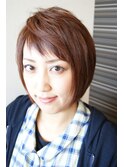 美人ショートボブ