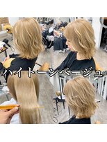 プライズ アイリス 池袋東口店(prize Iris)&nbsp;ハイトーンベージュモテ髪池袋misaki