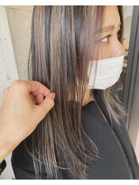 ガルボ ヘアー(garbo hair) #デザインカラー #ハイライト #外国人風 #大人女子