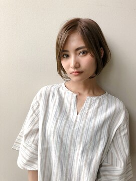 メモリーズ 銀座(Memories) 大人可愛いセンターパートショートボブスタイル【銀座駅】