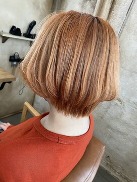 ブロンド(Blonde.) ショートボブ☆オレンジ