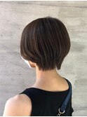 20代30代40代うる艶髪♪ブラウンハイライトショート