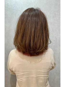 ウィスプ 赤羽店(wisp) 外はねミディアム☆インナーピンク