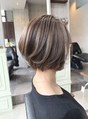 30代40代50代◎白髪◎透明感ベージュ ショートボブおおたかの森 