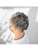 【FELICITA】無造作パーマ×ツーブロック