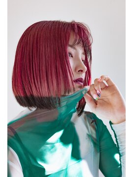 たさわ堂モク(たさわ堂moku) ボブ×チェリーピンク×ブラック【楠瀬　浩也】