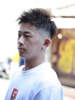 スラッシュ(SLASH)&nbsp;メンズパーマ/ハイライト/短髪/フェードカット/ツイスト