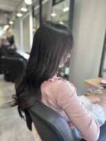 ラフ 難波店(LAFF) #黒髪#ボブルフ#ネビージュ#小顔#ワンレン