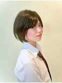 レイヤーカット/デザインカラー/ショートボブ
