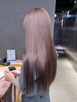 ペレ 栄店(PELE) デザインカラー/レイヤーカット/ウェットヘア/オリーブベージュ