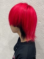 リコラックスビー(LICO LUXBE)&nbsp;逆インナーカラー　レッド×ブラック