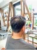 ツーブロックショート