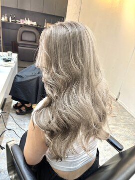 ブレンド 渋谷(BLend) 前髪アンブレラカラーこなれミディイメチェンウェーブパーマ