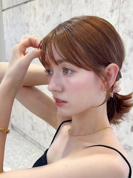 シーシンジュク 新宿南口(Sea shinjuku) イメチェン×ピンクベージュ[アンブレラカラー/前髪]