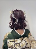 ハーフツイン/成人式ヘア