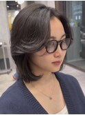 かきあげ前髪 ボブレイヤー レイヤーカット