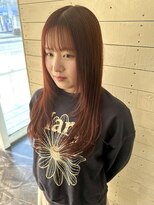 ルノン フィージュ(LUNON fieju)&nbsp;顔周りレイヤー/ピンクベージュ/レイヤーカット