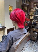 ハイトーンカラーウルフショート