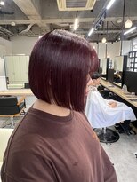 ジーニー 横浜(giinii)&nbsp;ハイトーン/ボルドー/ぷっつりボブ