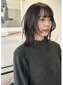ストレート×顔周りレイヤー　ハッシュカット　レイヤーボブ