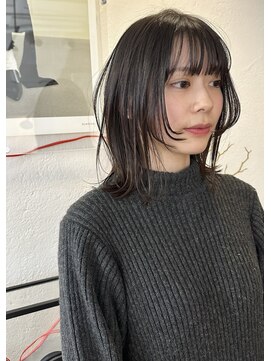 ラリカ(La Rica) ストレート×顔周りレイヤー ハッシュカット レイヤーボブ