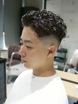 メッツ 原宿(METS) MEN'S/極道パーマ×スキンフェード/短髪/黒髪