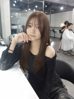 ラベル 渋谷(LAVEL)&nbsp;レイヤーカット×ブリーチなしブラウンベージュ