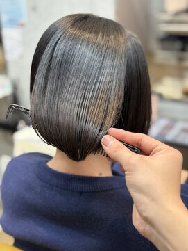 髪質改善縮毛矯正×まとまるボブ