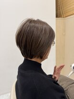 アドラーブル 長岡リバーサイド千秋店(adorable) 30代40代脱白髪染めカラー大人可愛いハンサムショート耳掛け