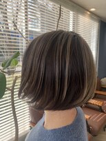 アース 三田南ウッディタウン店(HAIR&MAKE EARTH)&nbsp;大人可愛い小顔ショートボブ前下がりショートハイライト