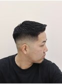 フェザーアップスキンフェードクルーカット