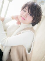 モッズ ヘア 福岡姪浜店(mod's hair)&nbsp;mod's姪浜/ダークアッシュ似合わせカット抜け感小顔ショートj