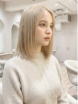 ルーチェ 溝の口(Luce)&nbsp;大人ガーリー×ブリーチ。似合わせカットで叶える最旬透明感