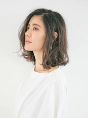 ふんわり大人女子ボブディ