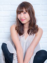 アーサス ヘアー デザイン 八千代緑が丘店(Ursus hair Design by HEADLIGHT) *Ursus*ダブルバングで大人かわいいウェーブセミディ