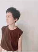 クセを生かしたりマニッシュショート