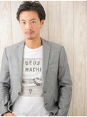 ≪mod's men≫大人ブルーグレージュ☆アップバングショートb