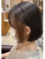 ネオリーブニコ 大井町店(Neolive Nico)&nbsp;ぷつっとボブ　インナーカラー　グレージュカラー